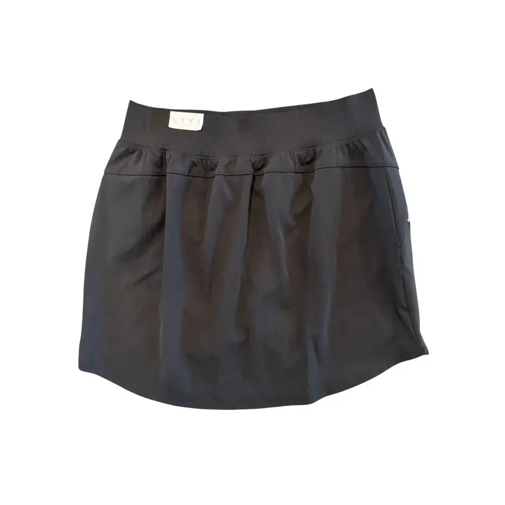 LIVI Lane Bryant Black Skort Size 14/16 Athletic Golf Tennis Activewear